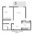 One bedroom, one bath