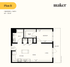 1 bedroom Plan B