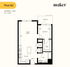 1 bedroom Plan B2