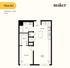 1 bedroom Plan B3