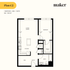 1 bedroom Plan C2