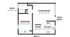 1x1 Floor plan 565 sq ft