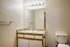 Interior photo of bathroom vanity and storage in 1 bedroom, 1 bath units at Meadow Crest apartments in Vancouver