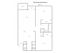 Two Bedroom, One Bath Floor Plan