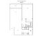One bedroom, one bath floor plan