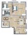 3 Bedroom/ 1 Bathroom Floor Plans