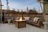 Charming outdoor patio with cozy seating around a stylish fire pit, perfect for relaxing evenings.