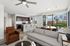 Virtually Staged Living Area in B2 Vacant Unit at The Hopkins in Houston, Texas, TX