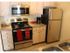 Kitchen with stainless steel appliances