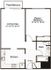 Floor Plan 2 | Apartment in Manchester, NH | Greenview Village Apartments