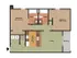 2 Bedroom, 2 Bathroom Floor Plan &ndash; Offers two large bedrooms, each with its own full bathroom, an open living and dining space, and in-unit laundry near the kitchen. Ideal for roommates or small families in Springfield, MO.