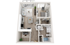 Plan B1 | 1 bedroom + den, 1 bathroom