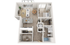 Plan B4 | 1 bedroom + den, 1 bathroom