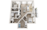 Plan D3 | 2 bedroom, 2 bathroom
