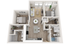 Plan D4 | 2 bedroom, 2 bathroom
