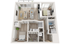Plan D5 | 2 bedroom, 2 bathroom