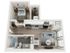1 bedroom floorplan