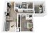 Plan O | 2 bedroom, 1 bath