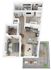 Plan PH1 | 2 bedroom, 1 bath
