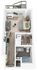 Plan W | studio, 1 bathroom