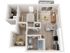 Plan B2 | 1 bedroom + den, 1 bathroom