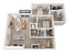 Plan D1 | 2 bedroom + den, 2 bathroom