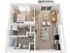 Plan A11 | 1 bedroom, 1 bathroom