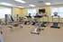 Fitness center with treadmills, stationary bicycles, and stepping machines at The Lafayette at Valley Forge apartments in King of Prussia, PA.