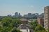 Rooftop patio with city skyline views at Gilpin Place apartments for rent in Wilmington, DE