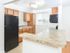 Kitchen with granite countertops at City View apartments for rent in Lancaster, PA
