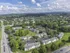Aerial view of the complex and surrounding area at Victoria Crossing Apartments in Reading, PA.