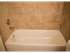 Tiled tub shower at Willow Ridge Apartments in Marlton, NJ.
