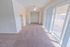 Dining room with beige carpet, a closet, ceiling fan, and balcony views at Black Hawk apartments in Downingtown, PA