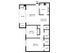 Two bedroom floor plan
