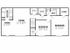 2 Bdrm Floor Plan | Wyomissing Apartments | Woodland Plaza