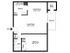 One bedroom floor plan