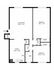 Two bedroom floor plan