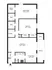 Two bedroom floor plan
