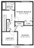 Floor 2 - 3BR, 1.5BA - 1,180SF