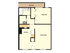 one bedroom floor plan, Apple Court apartments