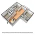 3 bedroom apartment floor plan at Lost Tree