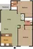 2 bedroom apartment floor plan at Lost Tree