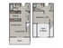 1 Bed, 2 Bath Loft