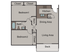 2 Bed, 1 Bath