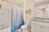 Tub/Shower Combo in Bathroom | Deacon's Station Apartments | Wake Forest Off-Campus Housing