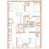 B1 Floor Plan - 2 Bedroom, 2 Bath | 3 Residents Point North Austin