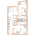 B3 Floor Plan - 2 Bedroom, 2 Bath | 4 Residents Point North Austin