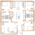 D3 Floor Plan - 4 Bedroom, 4 Bath | 5 Residents Point North Austin