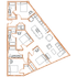 D4 Floor Plan - 4 Bedroom, 3 Bath | 4 Residents Point North Austin