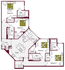 Inviting floor plan showcasing 4 bedrooms, interconnected living and dining spaces, modern kitchen, and multiple bathrooms.